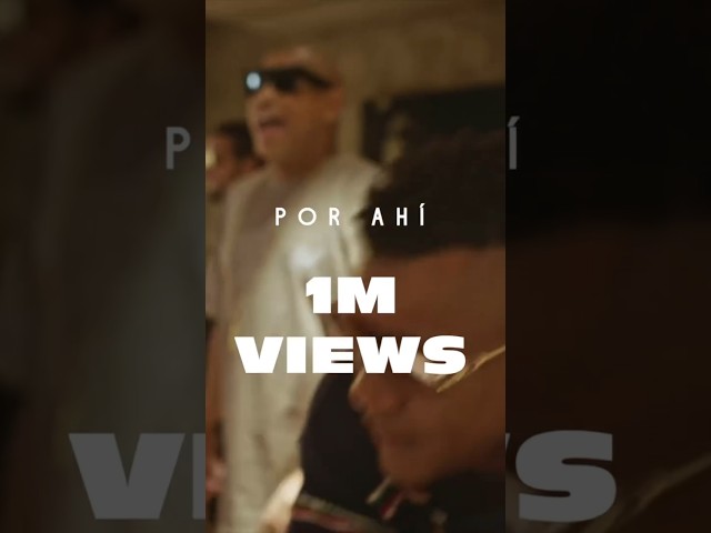 ¡Y así estamos celebrando que #PorAhi ya alcanzó el Millón de Views en menos de una semana! 🔥😎🥂