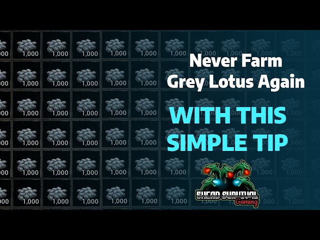 Conan Exiles : Want to know how to get Unlimited Grey Lotus? I will show you how!