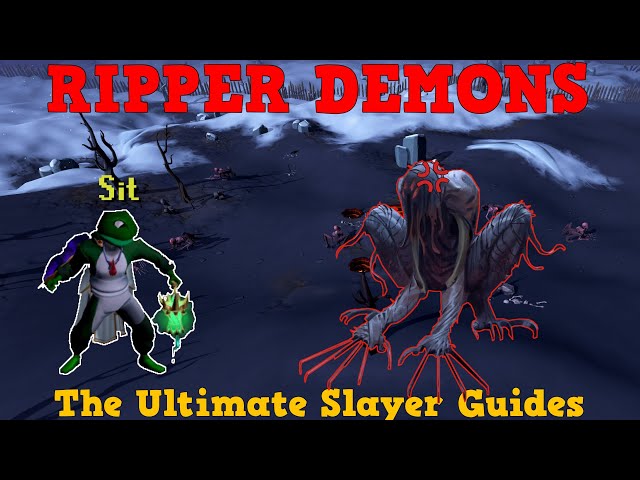 Semi-AFK Ripper Demons for 130m/hr | Runescape 3 Slayer Guide