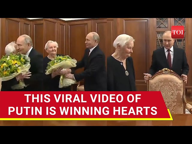 Putin Hugs, Kisses Old Woman In Kremlin After Oath Ceremony | Watch Viral Video