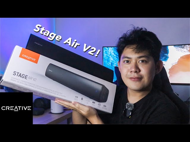 Creative Stage Air V2: PORTABLE BLUETOOTH DESKTOP SOUNDBAR! (Philippines)
