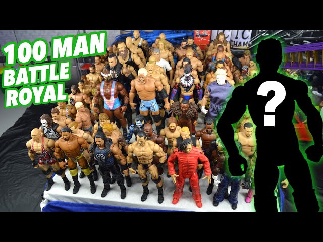 100 MAN WWE FIGURE BATTLE ROYAL! CRAZIEST FINISH EVER!