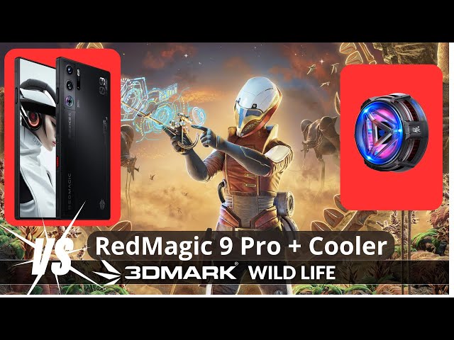 RedMagic 9 Pro Performance Test | 3dMark Wild Life | Red Magic Magnetic TEC Cooler 4