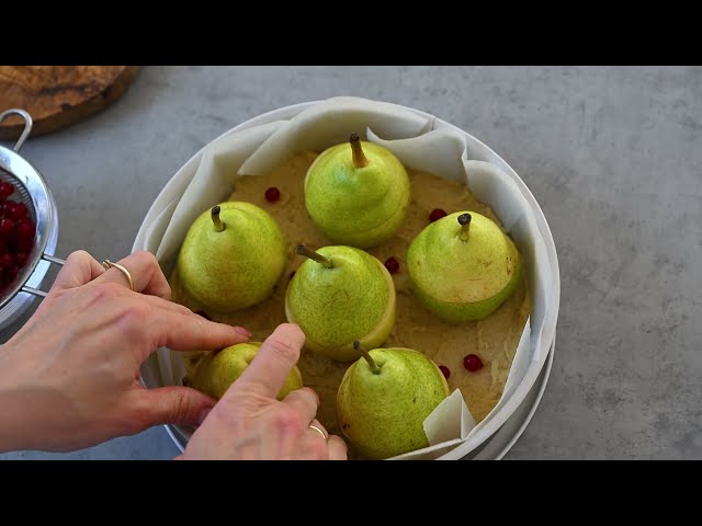 🍐 Pear cake – simple, delicious and always a hit! Recipe + baking instructions