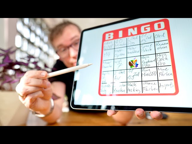 M4, matte Displays, Magic Dock Pro: Meine Bingo-Karte für den #AppleEvent