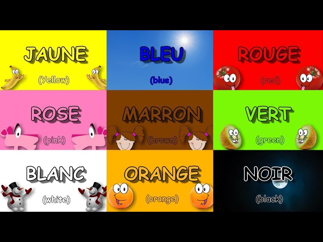 ♫ La Chanson des Couleurs ♫ French Colors Song ♫ Les Couleurs en Français ♫ Learn French Basics ♫