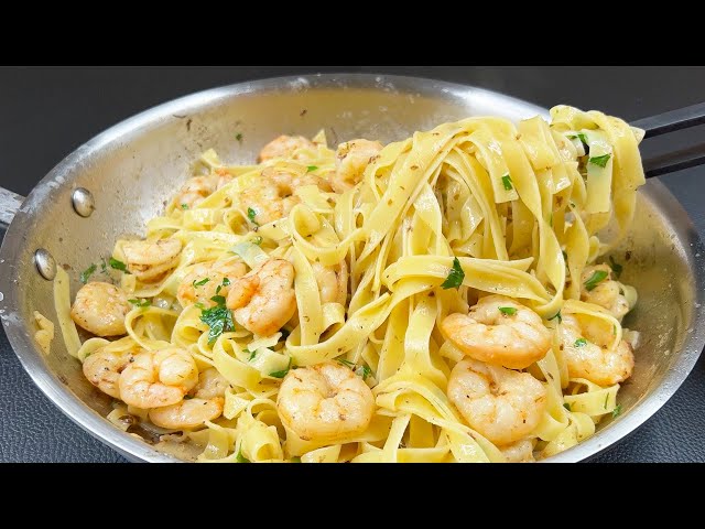 I've never eaten such quick and delicious shrimp noodles! The easiest summer recipe!