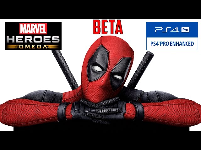 Marvel Heroes Omega DEADPOOL Playstation 4 Pro Live Stream (Closed Beta)