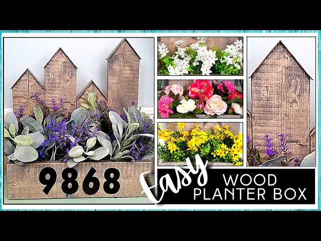 DIY SOLID WOOD Planter Box | Front Porch Decor | Indoor & Outdoor | Easy DIY Tutorial *Requested*