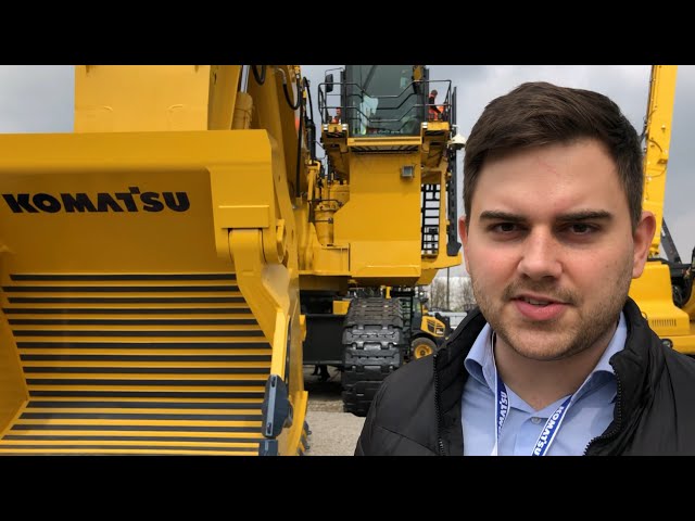 Introduction And Demo Of Komatsu PC4000 Shovel Excavator At Bauma Expo 2019