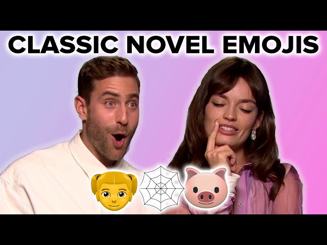 Emma Mackey & Oliver Jackson-Cohen Guess Classic Novels From Emojis