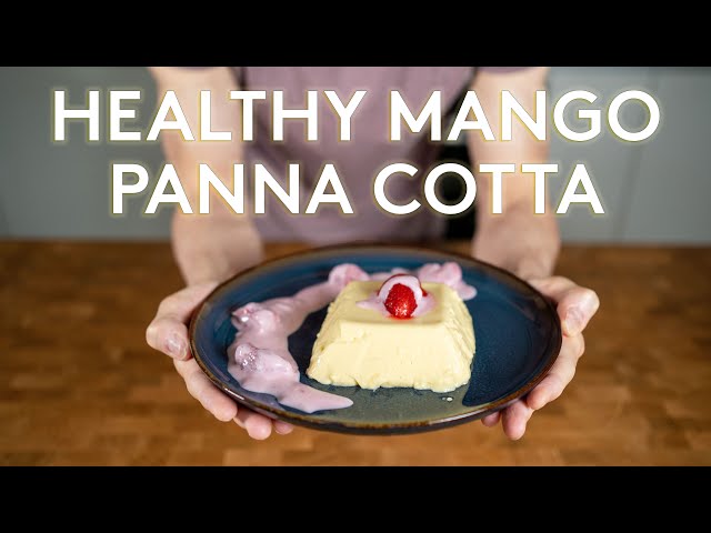 Healthy Mango Panna Cotta | Low Calorie Dessert Recipe | High Protein Anabolic Recipe