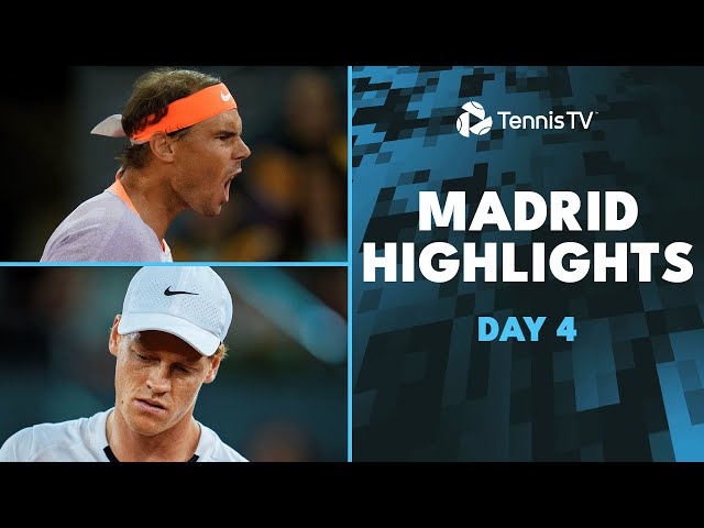 Nadal vs de Minaur ELECTRIC Duel; Sinner, Tsitsipas, Medvedev Feature | Madrid 2024 Highlights Day 4
