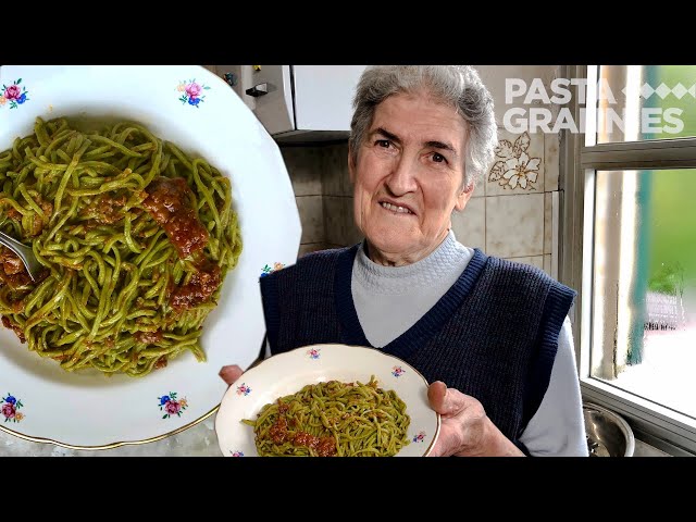 How to make nettle taglierini with porcini sauce | Pasta Grannies