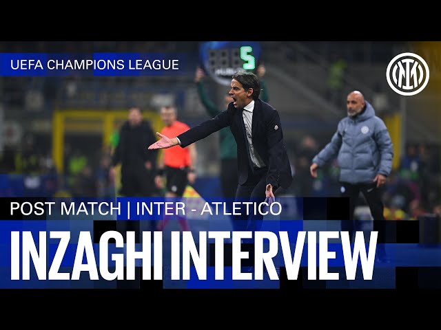 SIMONE INZAGHI INTERVIEW | INTER 1-0 ATLETICO MADRID 🎙️⚫🔵
