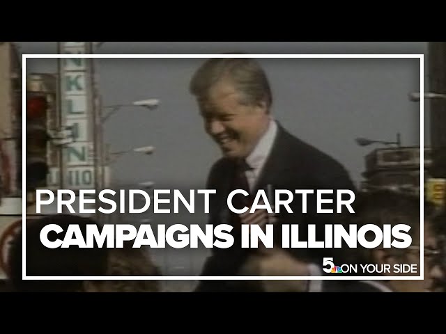 President Jimmy Carter campaigns in Collinsville, East St. Louis (1980)