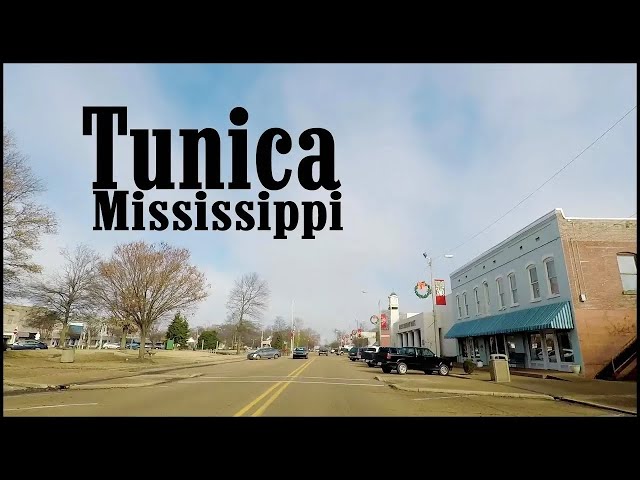 TUNICA MISSISSIPPI DOWNTOWN DRIVING TOUR - 4K