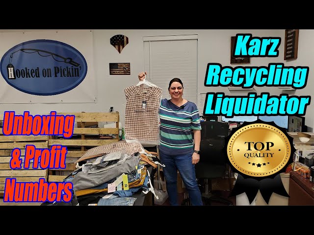 Karz Recycling Liquidator Unboxing & Profit Numbers - Best Clothing Ever! - Online Re-selling