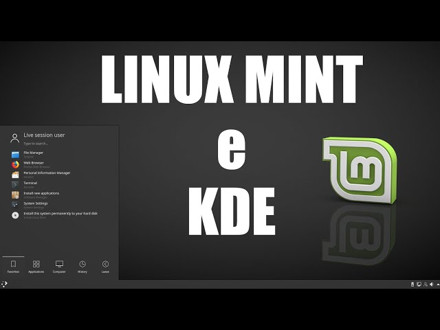 Linux Mint e KDE Plasma