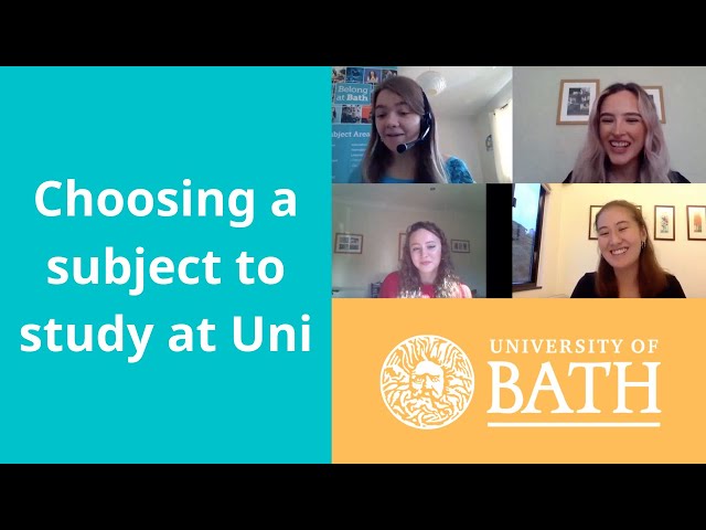 Choosing a University Course - University Chats