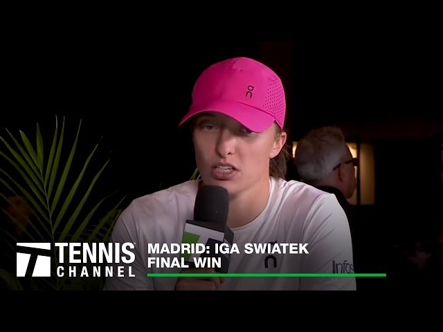 Iga Swiatek Talks About Her Epic Final Against Sabalenka | 2024 Madrid Final