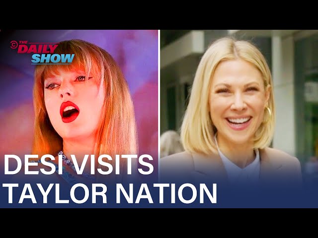 Desi Chats Up Swifties Outside Taylor Swift's "The Eras Tour" Screening | The Daily Show