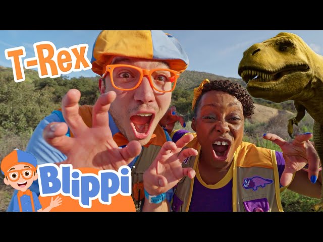 RAWR! Stomp Like a Dinosaur! | Music Video | Blippi Wonders Educational Videos for Kids