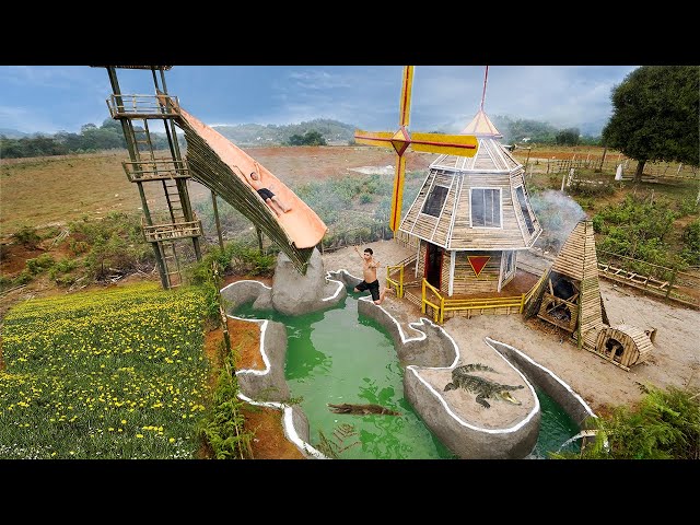 Building Windmill With Primitive Techniques And Modern Indoor Underground Swimming Pools - Part 3