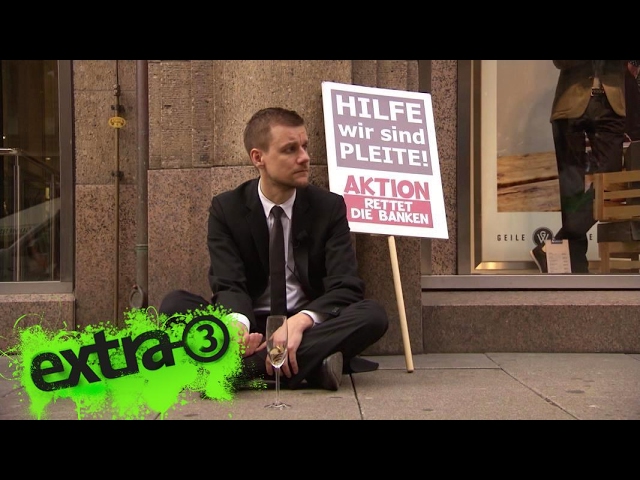 Schlegl in Aktion: Rettet die Banken | extra 3 | NDR