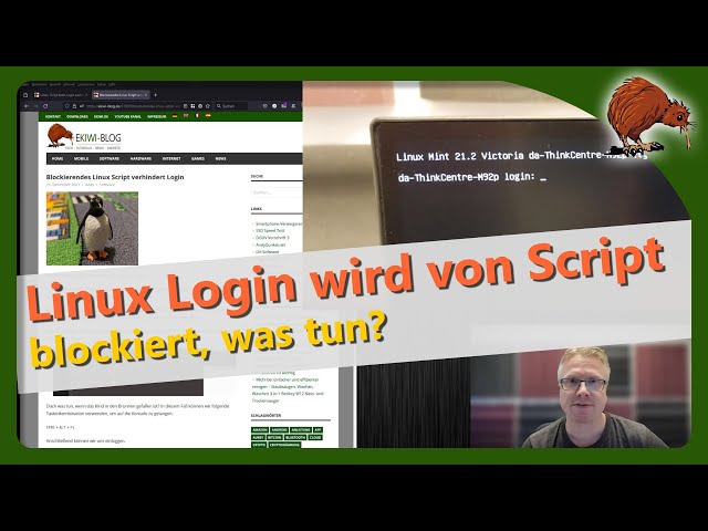 Blockierendes Linux Script verhindert Login