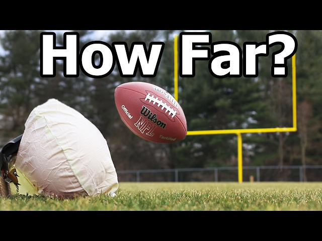 How FAR can an Airbag Launch a Football?!