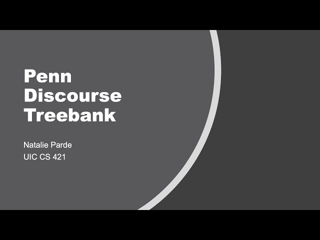 Penn Discourse Treebank
