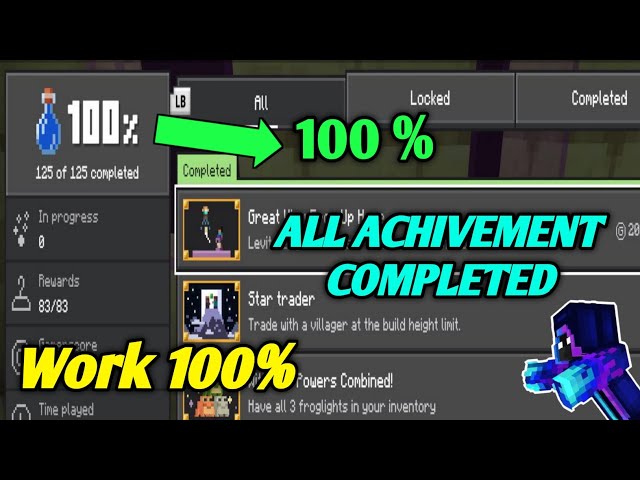 How to unlock all achievement in minecraft easily