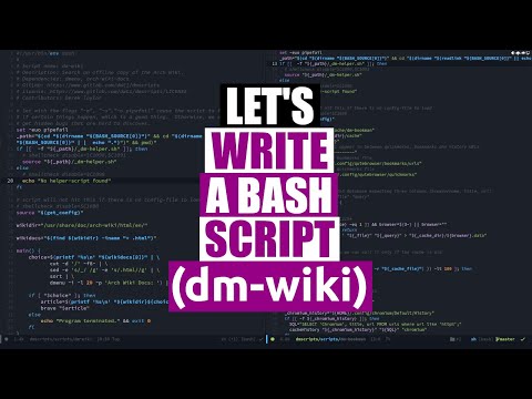 Write A Script To Search the Arch Wiki (OFFLINE!)