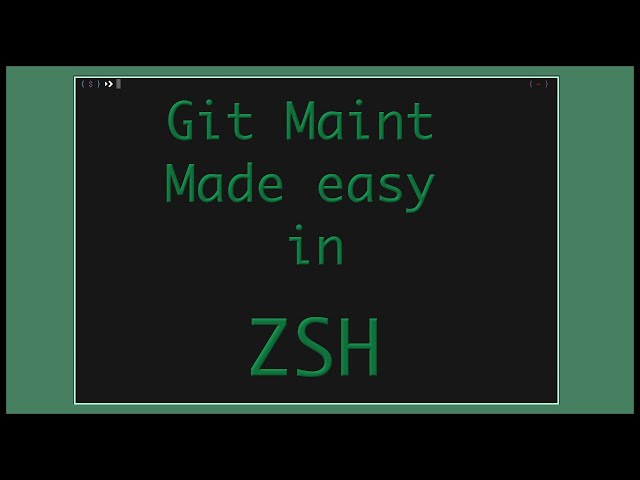 Git widgets in Zsh with Zle