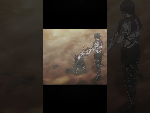 Don't cry because it's over. Smile because it happened. (AOT ending edit) | #edit #trending #aot