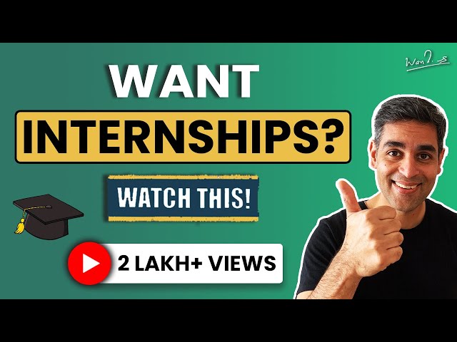 3 tips to get an Internship in 2021 | Ankur Warikoo Hindi Video | Off-Campus Internships Strategy