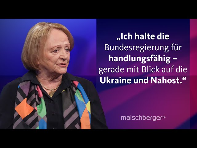 Sabine Leutheusser-Schnarrenberger über den 12-Punkte-Plan, Ampelstreit und AfD-Verbot |maischberger
