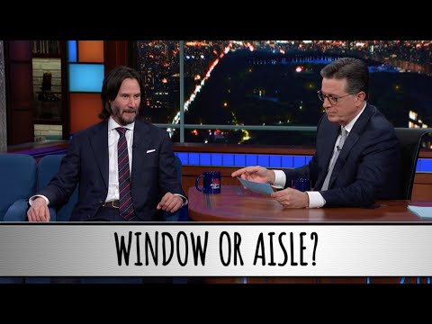 Keanu Reeves Takes The Colbert Questionert