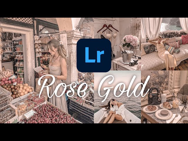 Rose gold preset | Rose Gold Aesthetic Preset | Lightroom preset tutorial + Free DNG file