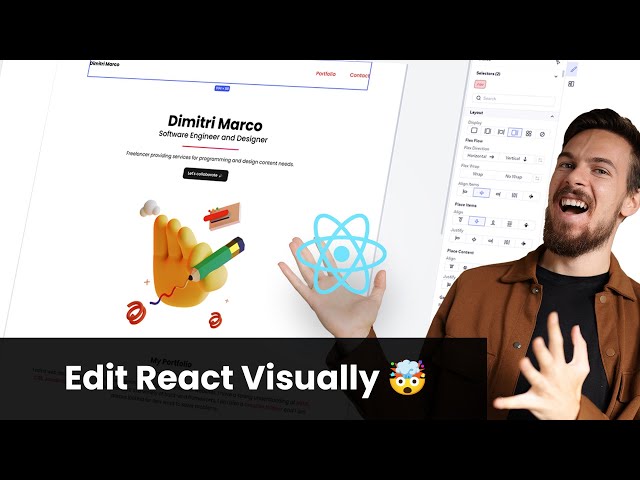 This IDE Let's you Build React Projects Visually!