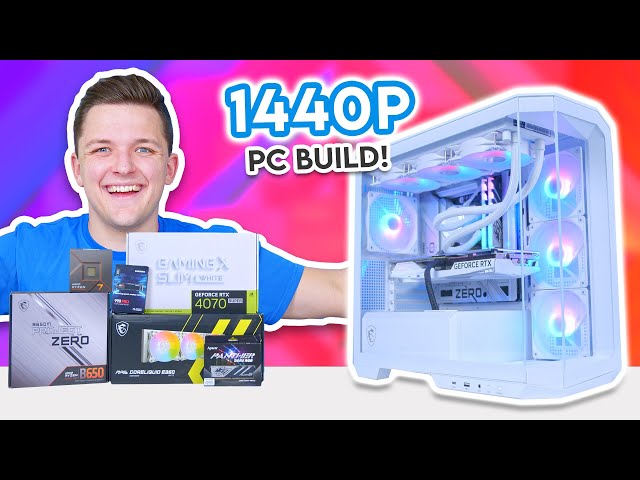 Building a 1440p Gaming PC with ZERO Cables?! 😯 [RTX 4070 Super & Ryzen 7700X]