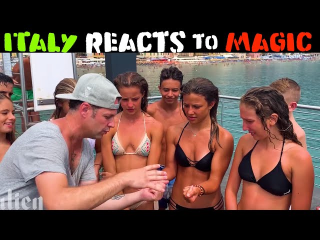 ITALY REACTS TO MAGIC 🇮🇹part 2-Julien Magic
