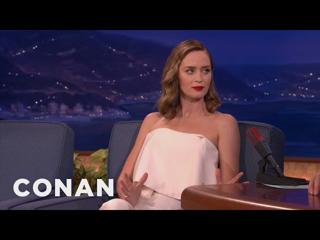 Emily Blunt Seeks To Understand Testicle Pain | CONAN on TBS