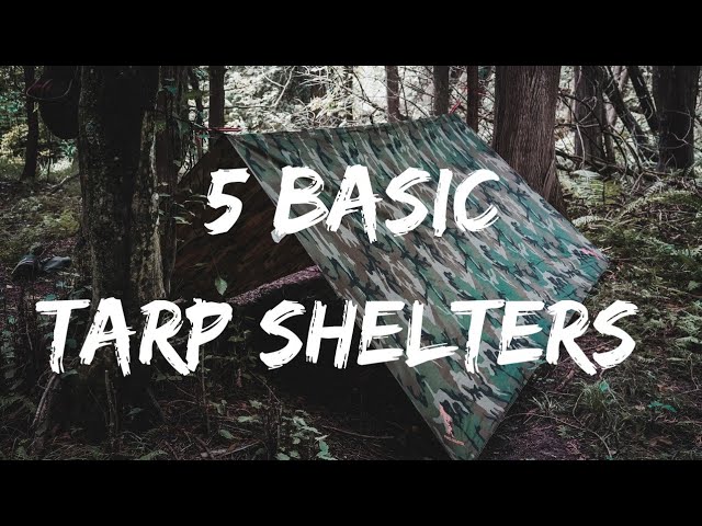 Easiest Tarp Shelters you should know!