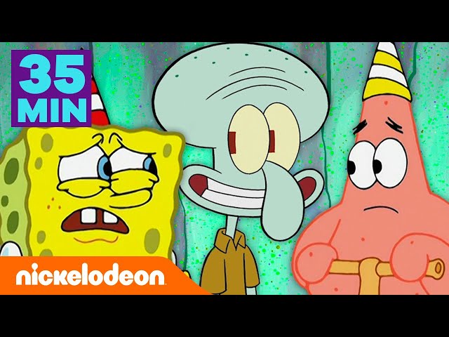SpongeBob | Skalmar przez 35 minut jest MIŁY  | Nickelodeon Polska