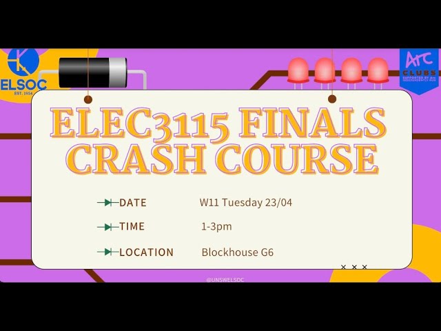 ELEC3115 Finals Crash Course 24T1