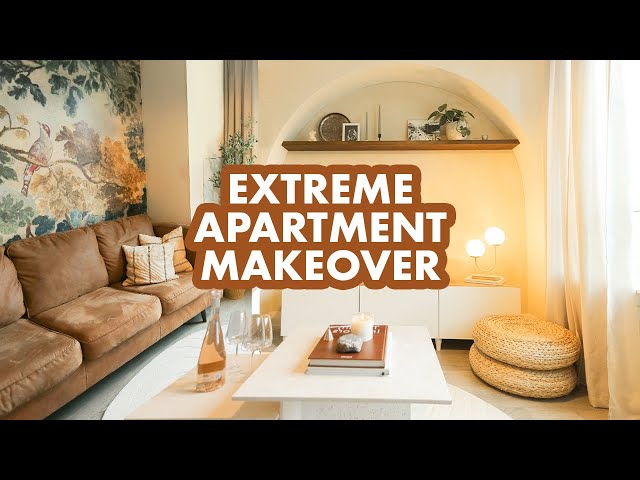 EXTREME organic modern apartment makeover (on a budget)
