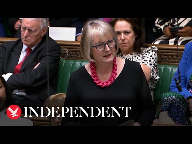 MPs cheer Harriet Harman’s ‘mic-drop’ response to Jacob Rees-Mogg during debate