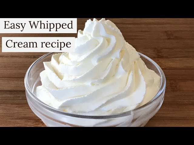 Whipped Cream Frosting(One secret ingredient makes it stable)